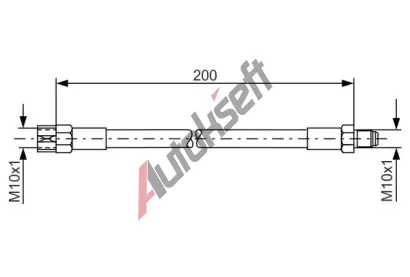 BOSCH Brzdov hadice - 200 mm BO 1987476002, 1 987 476 002