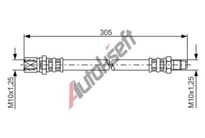 BOSCH Brzdov hadice - 305 mm BO 1987476003, 1 987 476 003