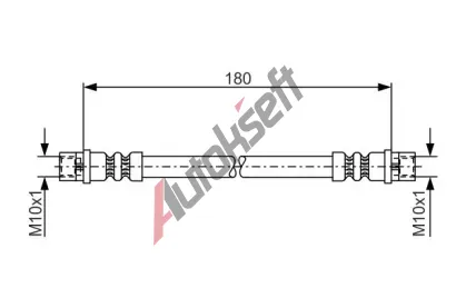 BOSCH Brzdov hadice - 180 mm BO 1987476018, 1 987 476 018