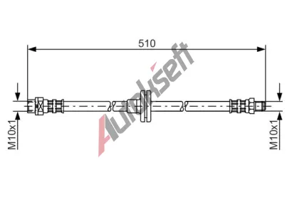 BOSCH Brzdov hadice - 510 mm BO 1987476056, 1 987 476 056