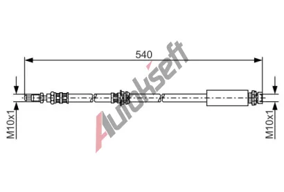 BOSCH Brzdov hadice - 540 mm BO 1987476057, 1 987 476 057