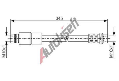 BOSCH Brzdov hadice - 345 mm BO 1987476058, 1 987 476 058