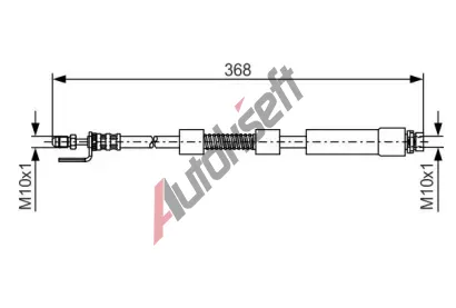 BOSCH Brzdov hadice - 368 mm BO 1987476059, 1 987 476 059