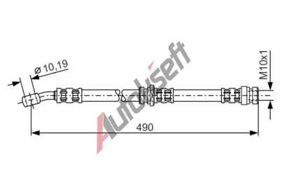 BOSCH Brzdov hadice - 490 mm BO 1987476076, 1 987 476 076