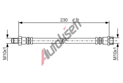 BOSCH Brzdov hadice - 230 mm BO 1987476083, 1 987 476 083