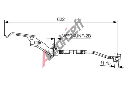 BOSCH Brzdov� hadice - 622 mm BO 1987476085, 1 987 476 085