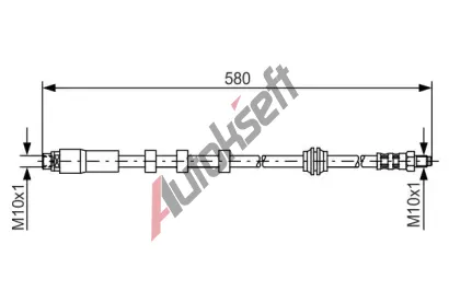 BOSCH Brzdov hadice - 580 mm BO 1987476093, 1 987 476 093