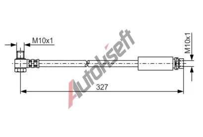 BOSCH Brzdov hadice - 327 mm BO 1987476095, 1 987 476 095