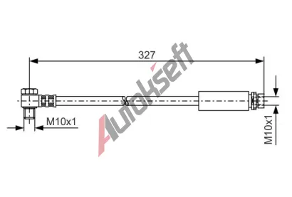 BOSCH Brzdov� hadice - 327 mm BO 1987476098, 1 987 476 098