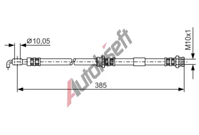 BOSCH Brzdov hadice - 385 mm BO 1987476110, 1 987 476 110