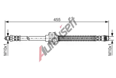 BOSCH Brzdov hadice - 455 mm BO 1987476126, 1 987 476 126