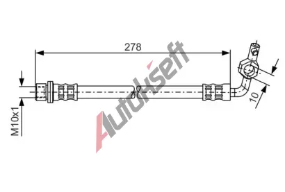 BOSCH Brzdová hadice - 278 mm BO 1987476127, 1 987 476 127 BOSCH Brzdová hadice - 278 mm BO 1987476127, 1 987 476 127