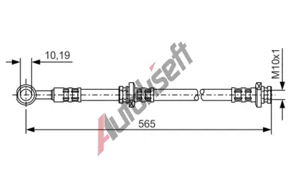 BOSCH Brzdov hadice - 565 mm BO 1987476132, 1 987 476 132