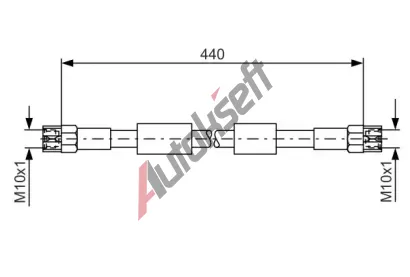 BOSCH Brzdov hadice - 440 mm BO 1987476139, 1 987 476 139