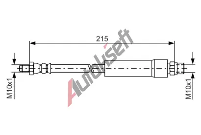 BOSCH Brzdov hadice - 215 mm BO 1987476142, 1 987 476 142