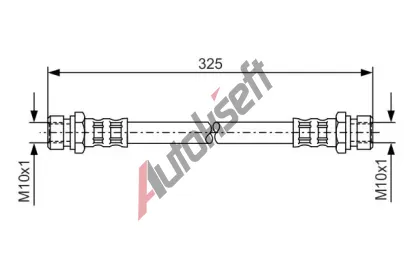 BOSCH Brzdová hadice - 325 mm BO 1987476177, 1 987 476 177 BOSCH Brzdová hadice - 325 mm BO 1987476177, 1 987 476 177