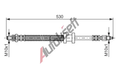 BOSCH Brzdov hadice - 530 mm BO 1987476179, 1 987 476 179