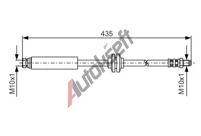 BOSCH Brzdov hadice - 435 mm BO 1987476182, 1 987 476 182