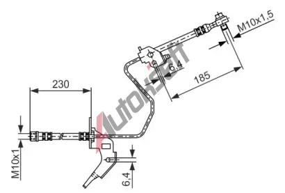 BOSCH Brzdov hadice BO 1987476199, 1 987 476 199