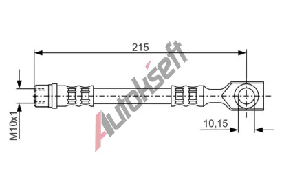 BOSCH Brzdov hadice - 215 mm BO 1987476201, 1 987 476 201