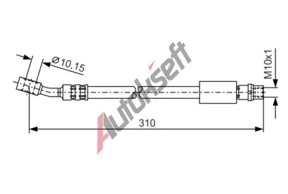 BOSCH Brzdov hadice - 310 mm BO 1987476202, 1 987 476 202