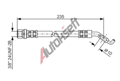 BOSCH Brzdov hadice - 235 mm BO 1987476207, 1 987 476 207