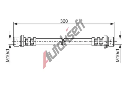 BOSCH Brzdov hadice - 360 mm BO 1987476210, 1 987 476 210