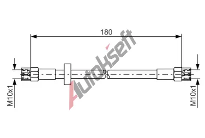 BOSCH Brzdov hadice - 180 mm BO 1987476216, 1 987 476 216