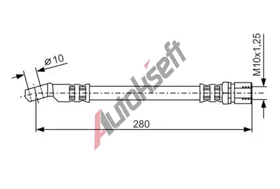 BOSCH Brzdov hadice - 265 mm BO 1987476238, 1 987 476 238