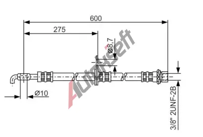 BOSCH Brzdov hadice - 600 mm BO 1987476246, 1 987 476 246