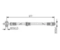 BOSCH Brzdov hadice - 577 mm BO 1987476282, 1 987 476 282