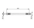 BOSCH Brzdov hadice - 490 mm ‐ BO 1987476294