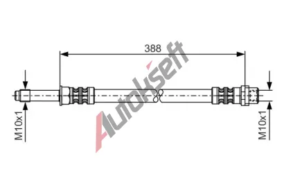 BOSCH Brzdov hadice - 388 mm BO 1987476300, 1 987 476 300