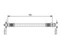 BOSCH Brzdov hadice - 180 mm ‐ BO 1987476302