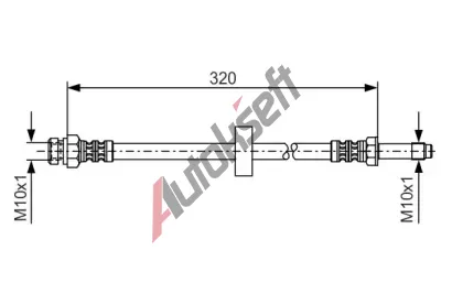 BOSCH Brzdov hadice - 320 mm BO 1987476317, 1 987 476 317