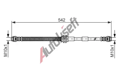 BOSCH Brzdov hadice - 542 mm BO 1987476325, 1 987 476 325