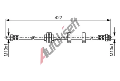 BOSCH Brzdov hadice - 422 mm BO 1987476346, 1 987 476 346