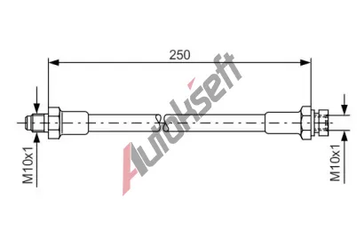 BOSCH Brzdov hadice - 250 mm BO 1987476348, 1 987 476 348