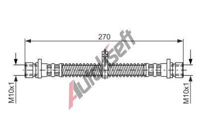 BOSCH Brzdov hadice - 270 mm BO 1987476349, 1 987 476 349