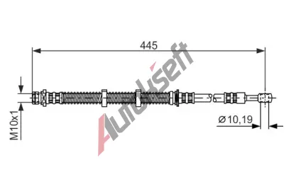 BOSCH Brzdov hadice - 445 mm BO 1987476354, 1 987 476 354