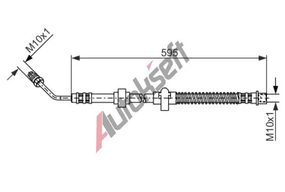 BOSCH Brzdov hadice - 640 mm BO 1987476372, 1 987 476 372