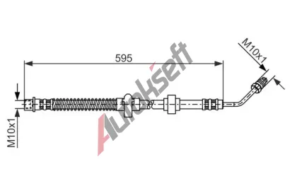 BOSCH Brzdov hadice - 640 mm BO 1987476374, 1 987 476 374