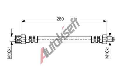 BOSCH Brzdov hadice - 280 mm BO 1987476396, 1 987 476 396