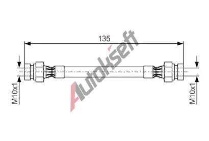 BOSCH Brzdov hadice - 135 mm BO 1987476400, 1 987 476 400