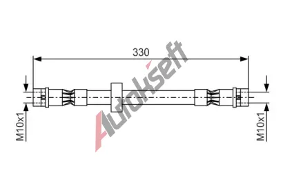 BOSCH Brzdov hadice - 330 mm BO 1987476410, 1 987 476 410