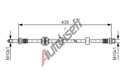 BOSCH Brzdov hadice - 435 mm BO 1987476415, 1 987 476 415