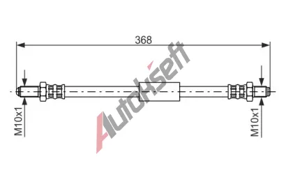 BOSCH Brzdov hadice - 368 mm BO 1987476419, 1 987 476 419