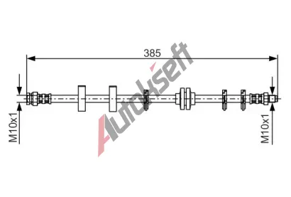 BOSCH Brzdov hadice - 385 mm BO 1987476438, 1 987 476 438