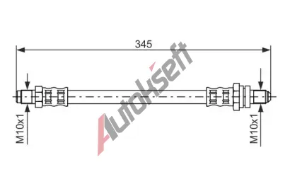 BOSCH Brzdov hadice - 345 mm BO 1987476447, 1 987 476 447