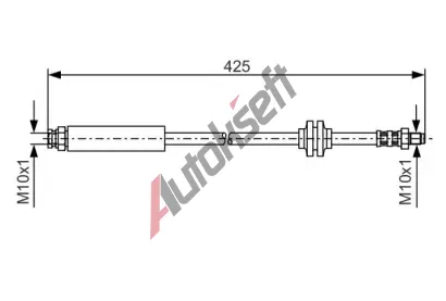 BOSCH Brzdov hadice - 425 mm BO 1987476451, 1 987 476 451